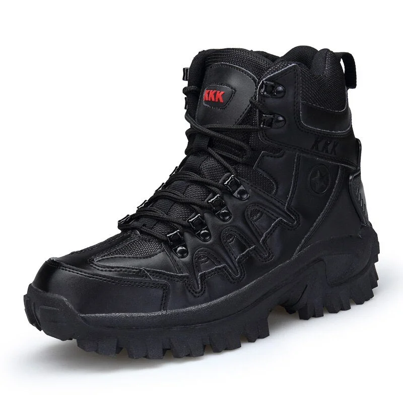 2020 New Footwear Military Tactical Mens Boots Special Force Leather Desert Combat Ankle Boot Army Men's Shoes Plus Size 39-46