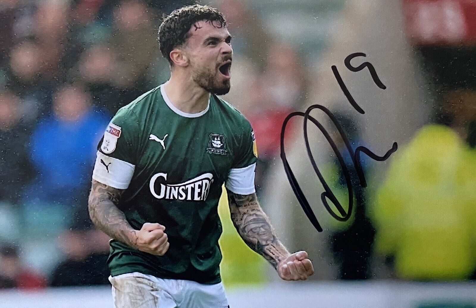 Dom Telford Genuine Hand Signed Plymouth Argyle 6X4 Photo Poster painting