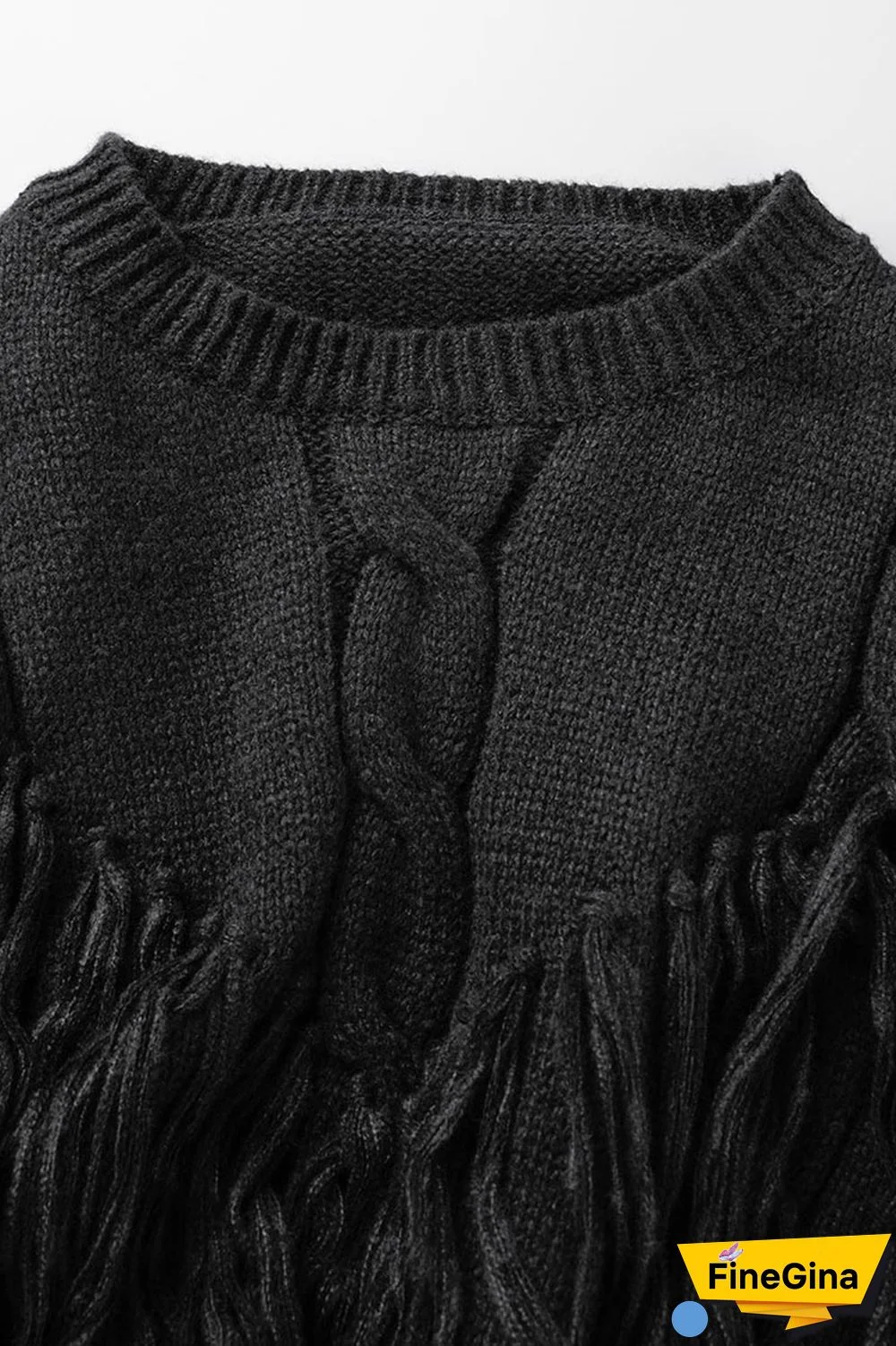 Pink Casual Solid Tassel O Neck Tops