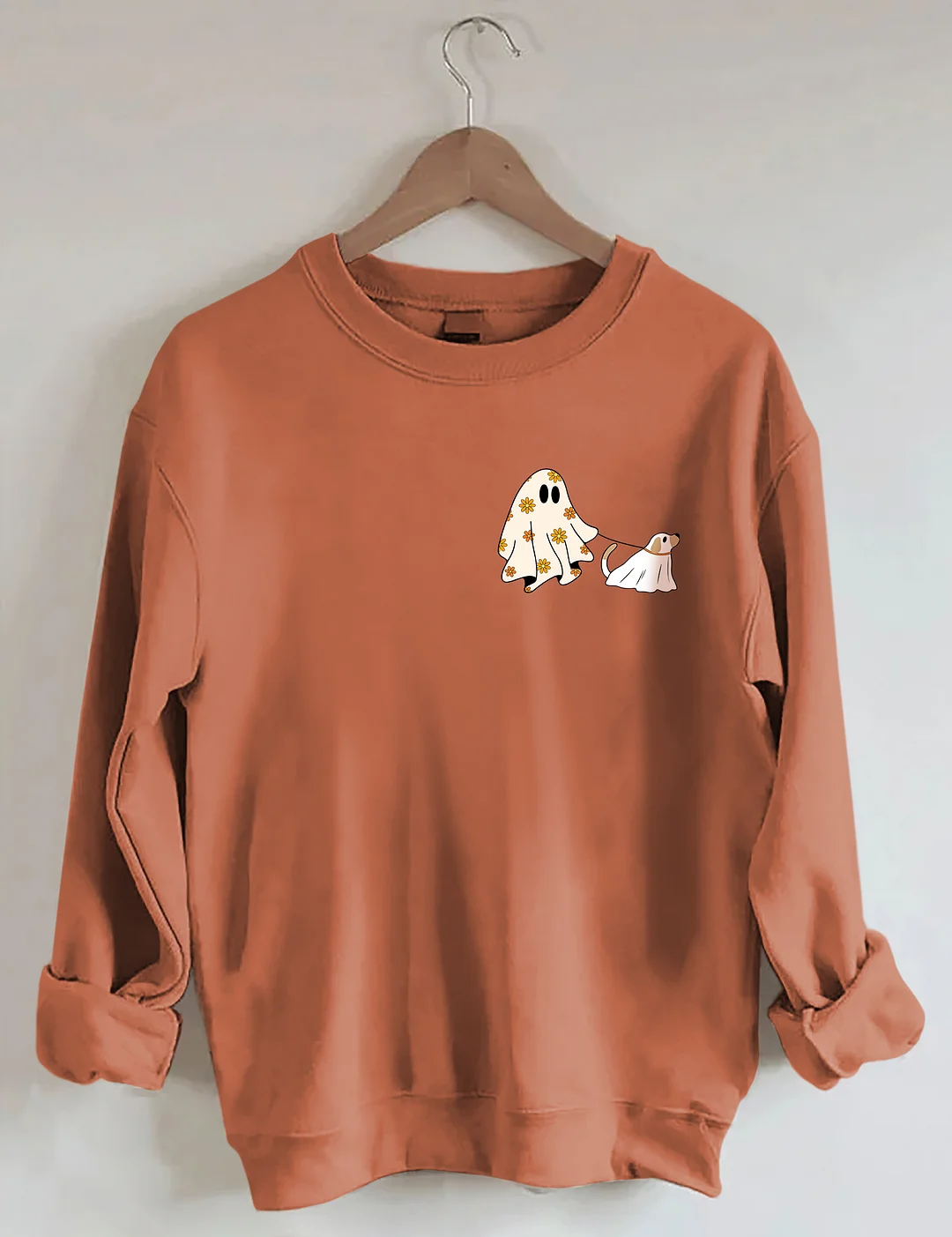 Сute Ghost Dog Halloween Sweatshirt