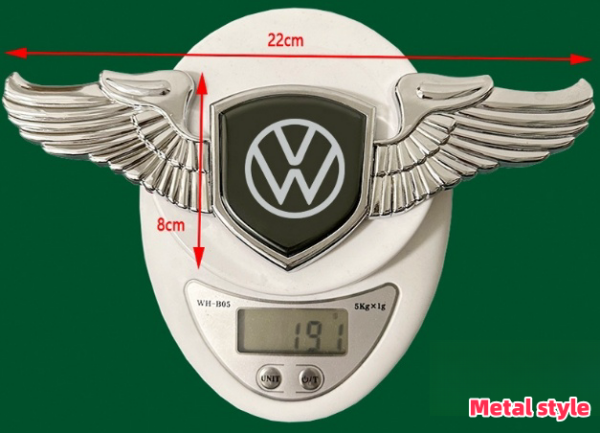 Stainless Steel Metal Car Logo On Car Hood