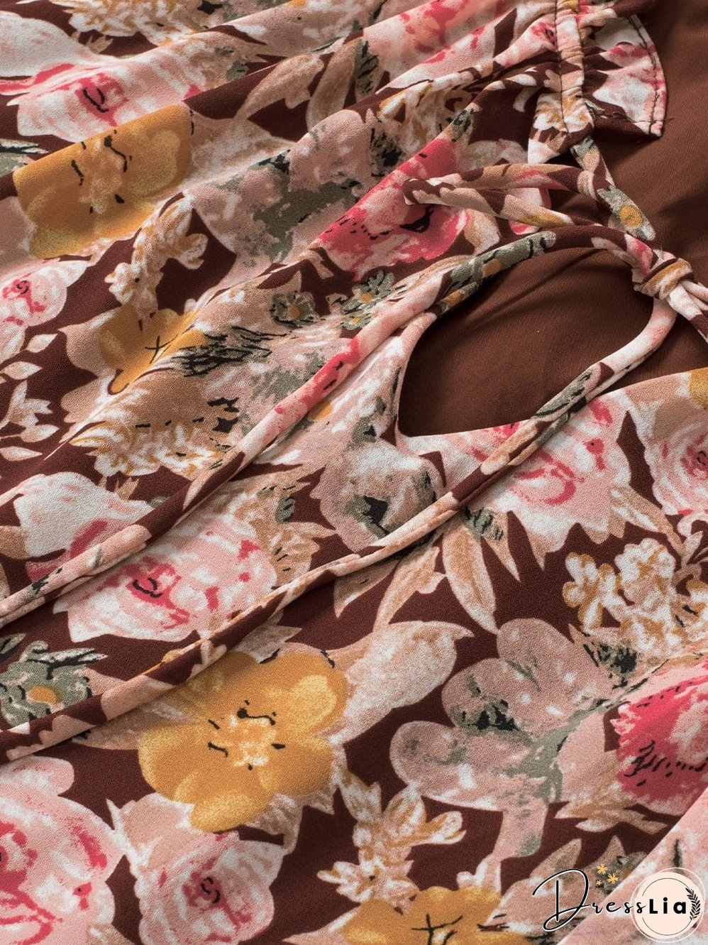 Short Sleeve Floral Blouse with Bubble Hem