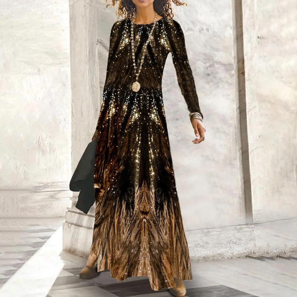 Retro Long Pullover Women Dress