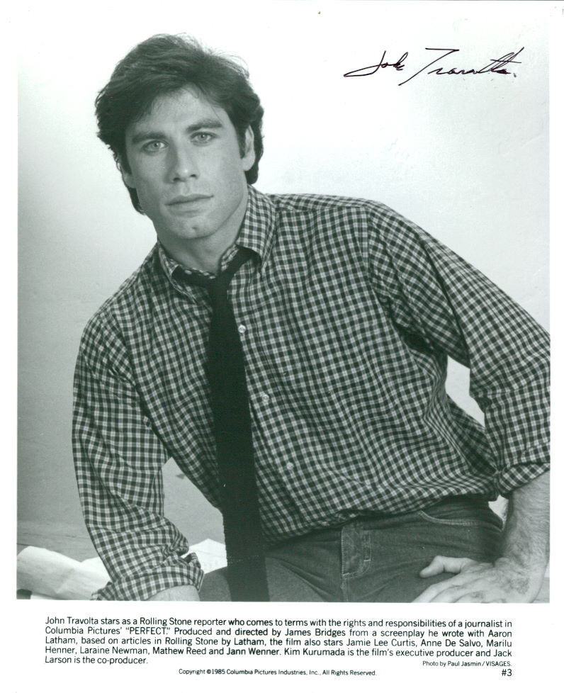 John Travolta (Vintage) signed Photo Poster painting COA