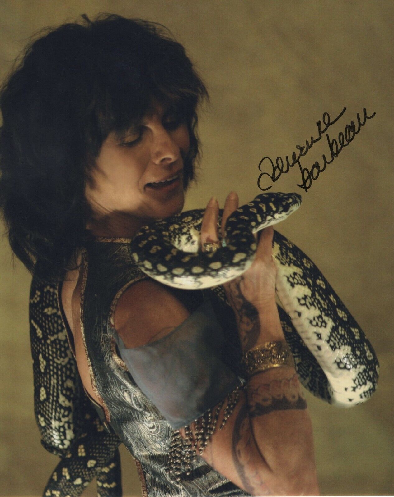 ADRIENNE BARBEAU SIGNED AUTOGRAPH CARNIVALE 8X10 Photo Poster painting