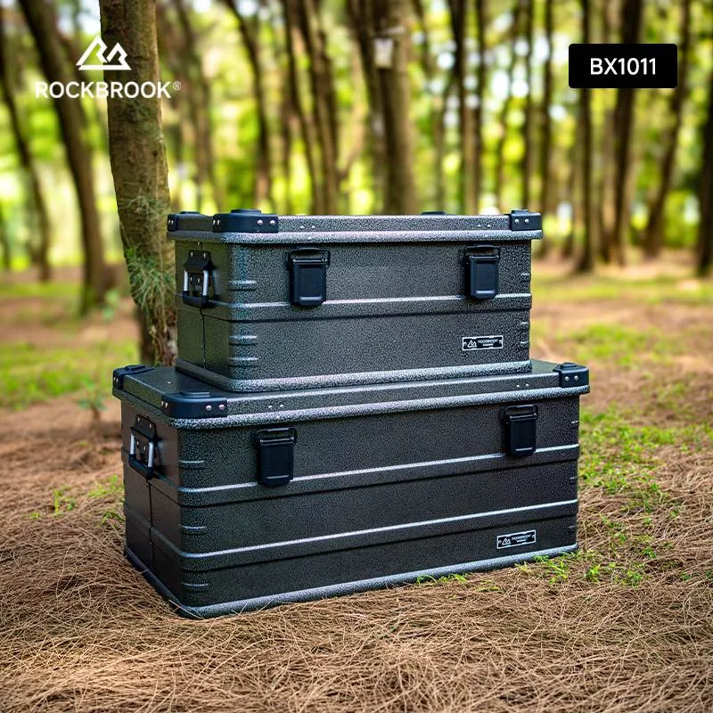 ROCKBROOK BX1011M 50L Metal Storage Box for Outdoor Use 