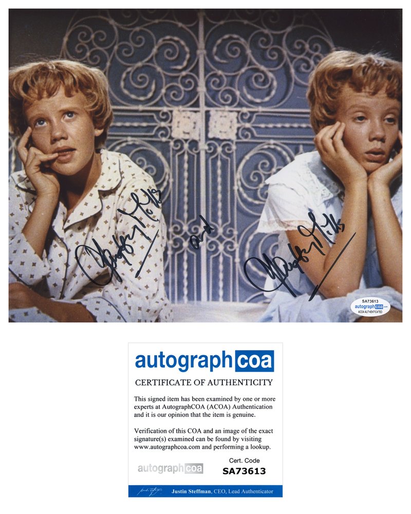 HAYLEY MILLS SIGNED 8X10 Photo Poster painting AUTOGRAPHED THE PARENT TRAP  2