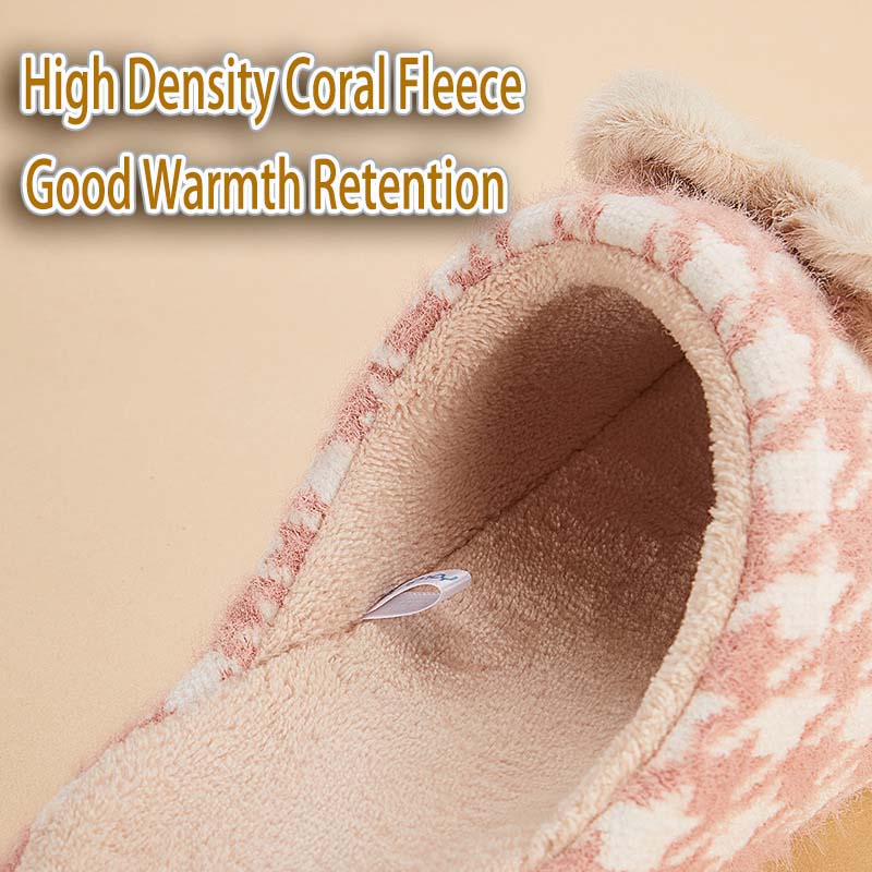 Letclo™  New Indoor Non-slip Plus Velvet Warm Couple Soft-soled Cotton Slippers letclo Letclo