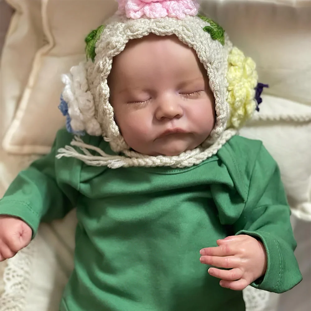 12" Soft Weighted Body Lifelike Cute Handmade Newborn Baby Doll Girl Eleanor, Gift for Kids