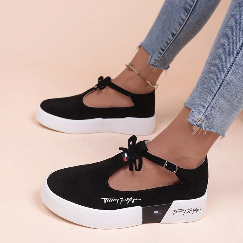 Vstacam Sport Flats Women Shoes Platform Sneakers 2022 Spring New Rome Casual Bow Loafers Summer Sandals Ladies Walking Running Zapatos