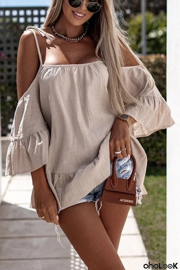 Calling Your Name Cotton Blend Blouse