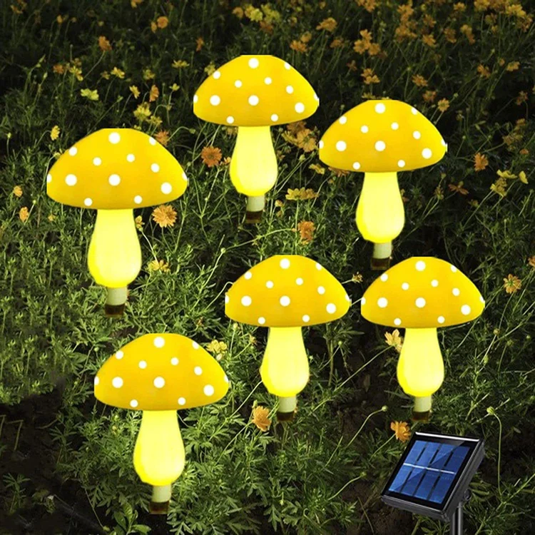 Mini mushroom solar lamp