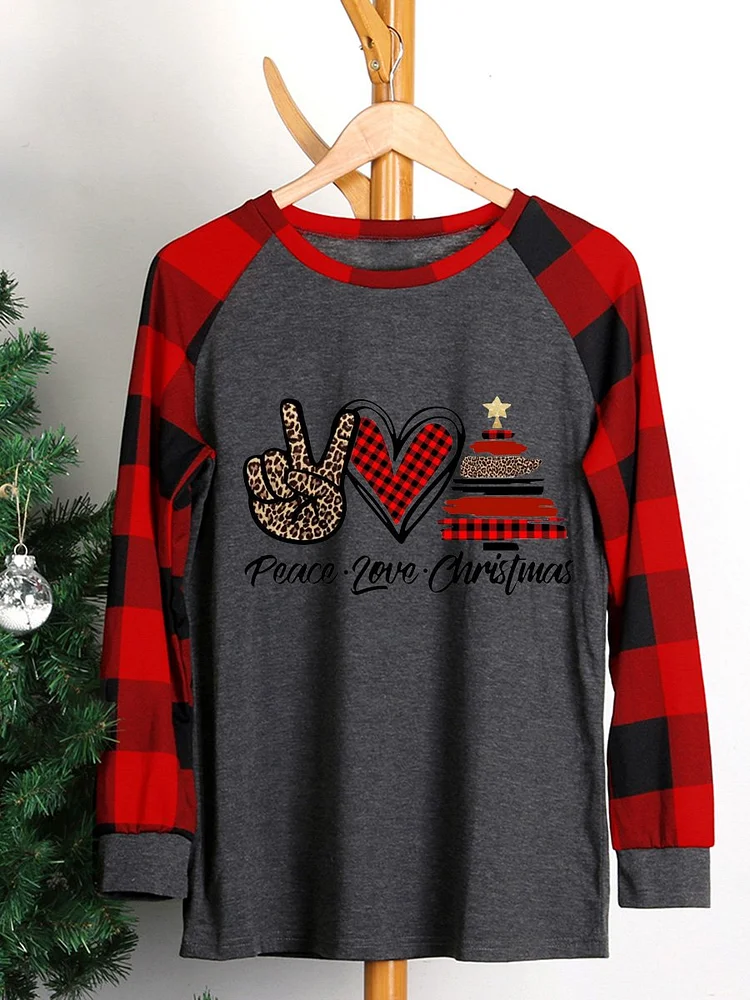 Peace&love&Christmas sweatshirt-604913