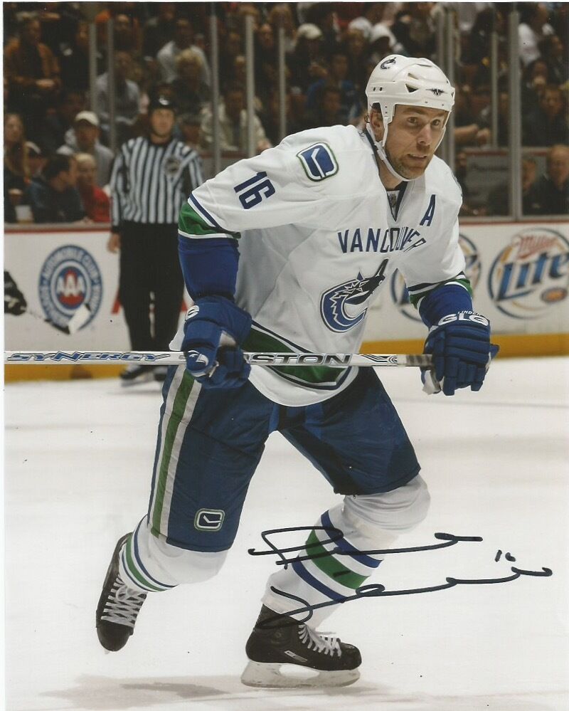 Vancouver Canucks Trevor Linden Signed Autographed 8x10 NHL Photo Poster painting COA N