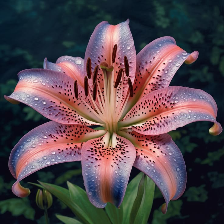 Pink & Blue Lily-Rare Exquisite Lily Bulbs 🌸