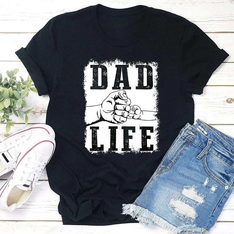 Dad Life T-shirt Tee - 01187-Annaletters