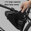 Bicycle Triangle Bag Large Capacity Bike Front Tube Bag for Outdoot Cycling