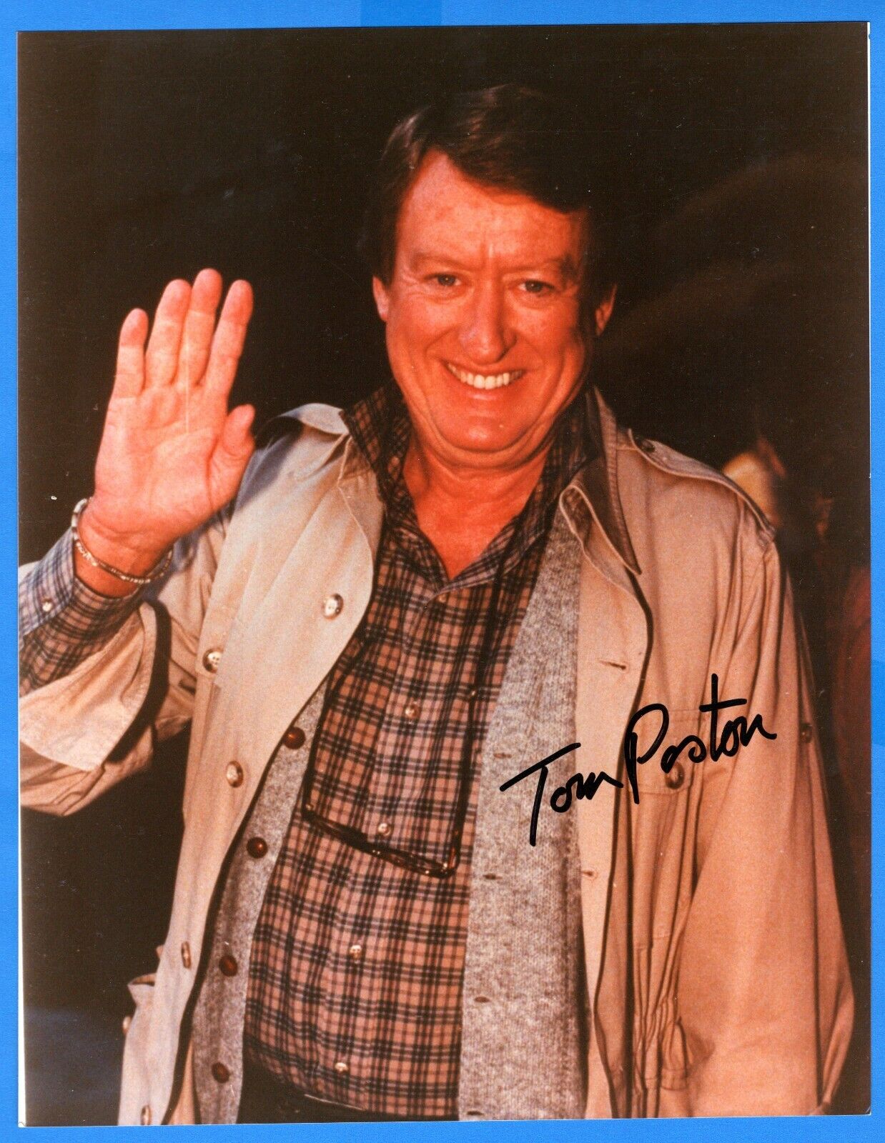 Tom Poston Actor Hand Signed Autograph 8x10 Photo Poster painting with Todd Mueller COA