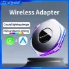 2 in 1 USB CarPlay & Android Auto Wireless Dongle Adapter Plug and Play 