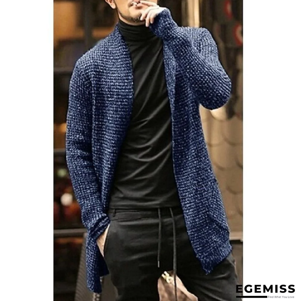 Long Sleeve Knitted Cardigan Windbreaker Jacket | EGEMISS