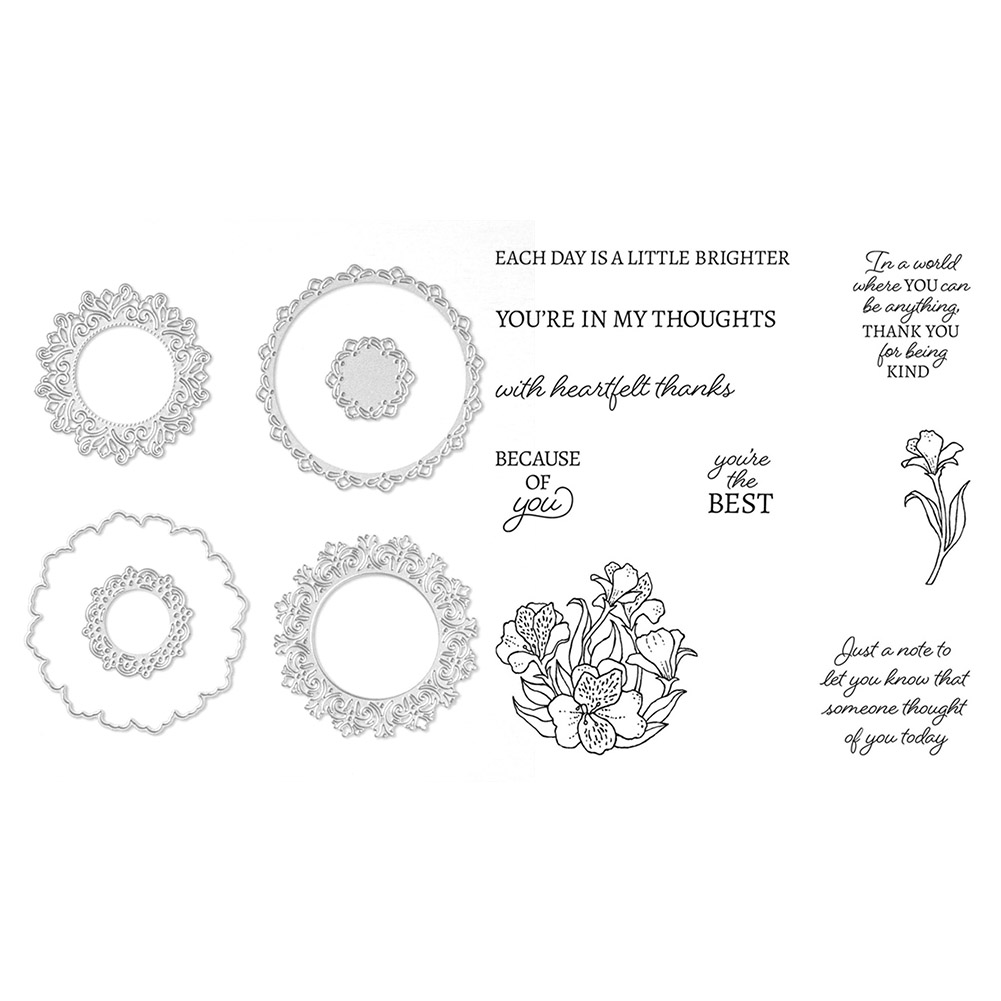

Flower Wreath (Cutting Die+Seal) - Paper Craft Cutting Dies, 501 Original