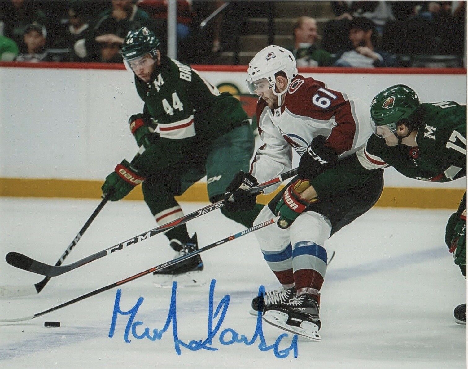 Colorado Avalanche Martin Kaut Signed Autographed 8x10 NHL Photo Poster painting COA #4