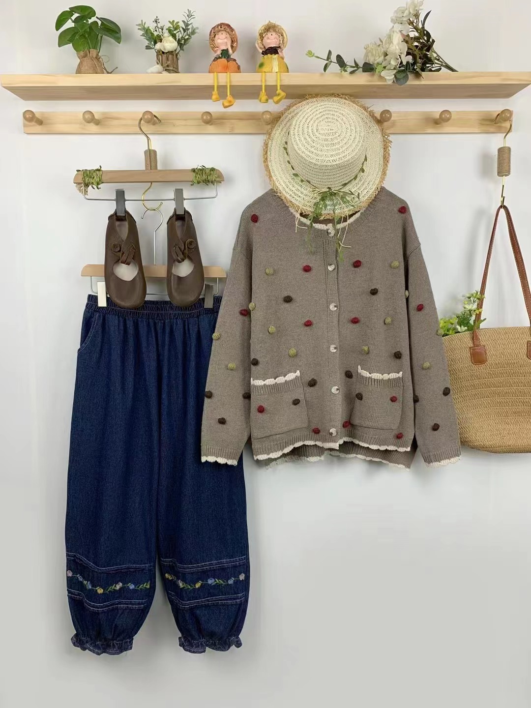 Chicfifth Sweater Women Winter Long Sleeve High Quality Autumn Vintage Top Knitted Cardigan