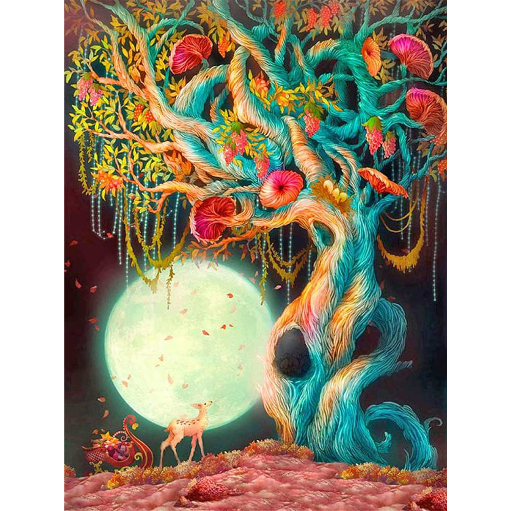 

30*40CM - Round Drill Diamond Painting - Novelty Tree, 501 Original