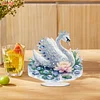 2D Flat Swan DIY Acrylic Table Top Diamond Painting Ornament Kits for Adults