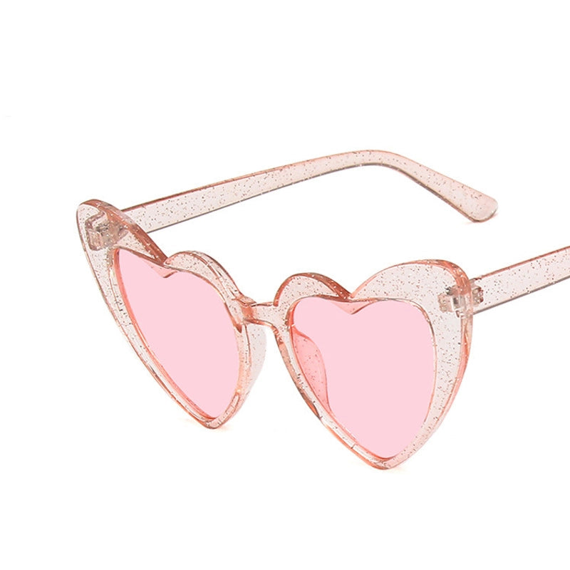 Heart-shaped Frame Sunglasses New Fashion Sunglasses Fluorescent Sunglasses