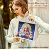 DIY Linen Diamond Art Handbag Craft Kit for Adults Beginners Shopping Gift