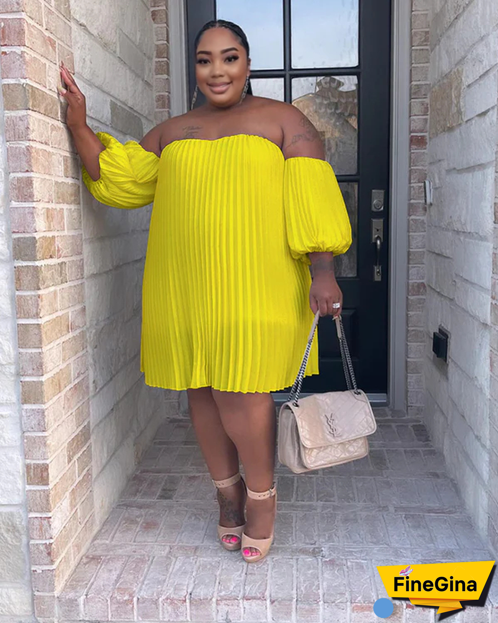Normcore Pleated Dress