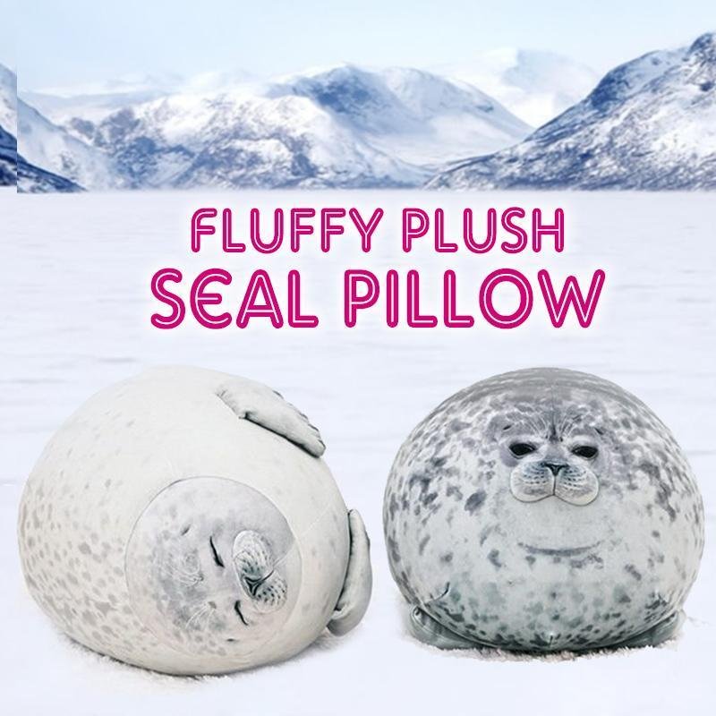 plush seal pillow