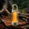 Super Bright Flashlight USB Charging 150LM Mini Camping Light for Hiking (Khaki)
