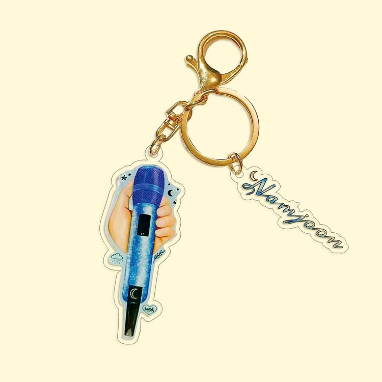 BTS Creative Microphone Keychain
