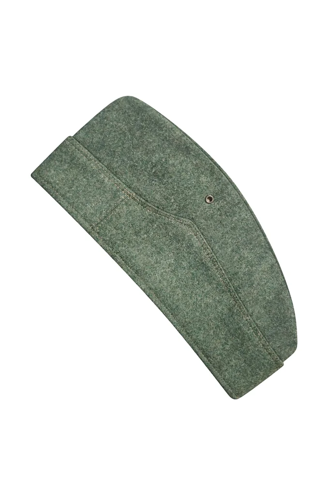   WWII Dutch Converted to Heer Field Grey Wool Overseas Cap I German-Uniform