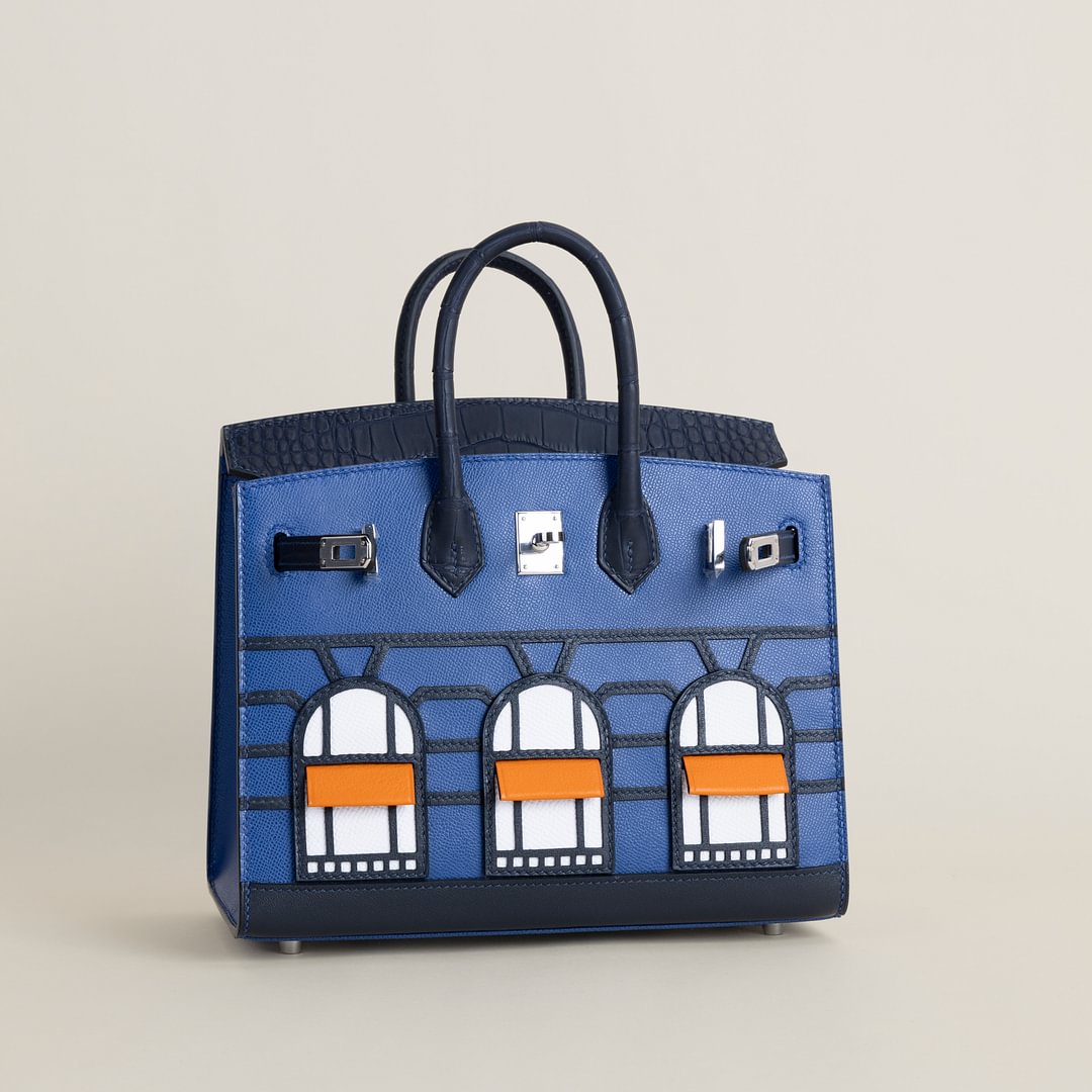 Birkin 20 Faubourg  Alligator/Epsom/Sombaero/Madame S4 Deep blue PHW