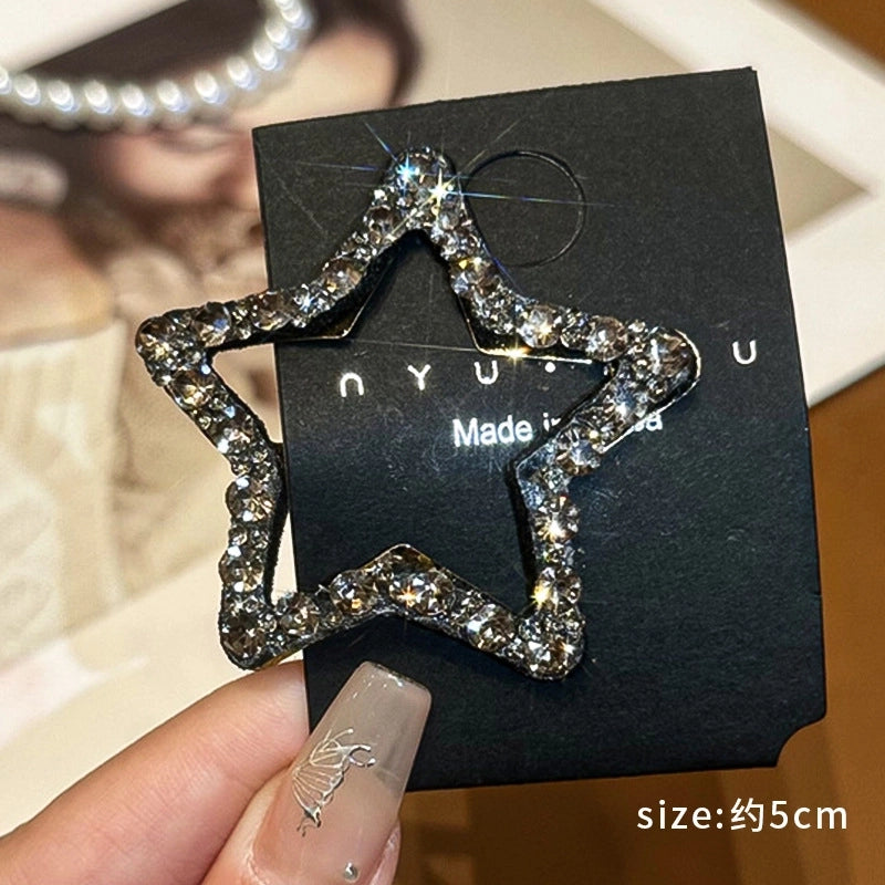 Women’s Minimalist Clouds Alloy Inlay Rhinestones Hair Clip