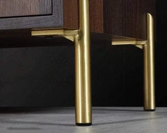 Pornhint 4PC Metal Furniture Legs, Modern Style Coffee Table Sofa Feet Kitchen Table Legs Bathroom Cabinet Cupboard Feet, DIY Furniture Hardware