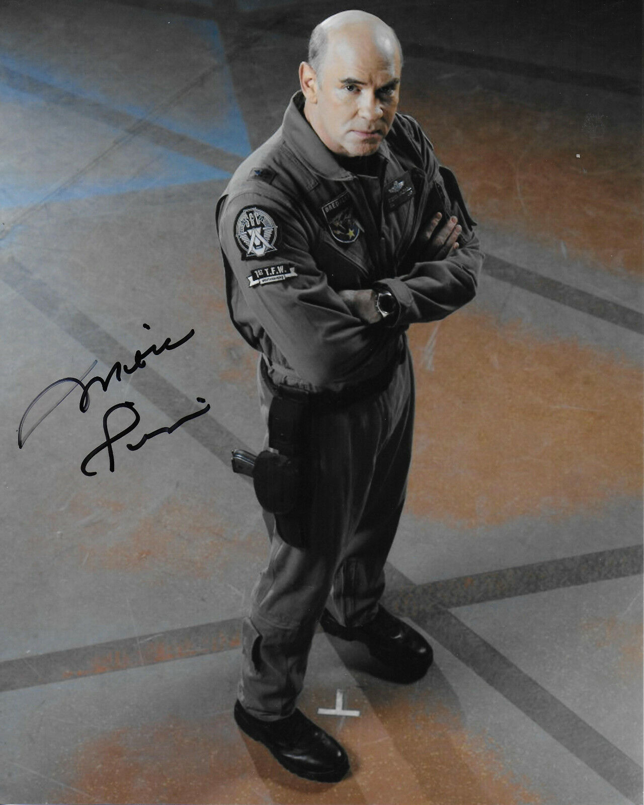 Mitch Pileggi Stargate Atlantis Original Autographed 8X10 Photo Poster painting #2