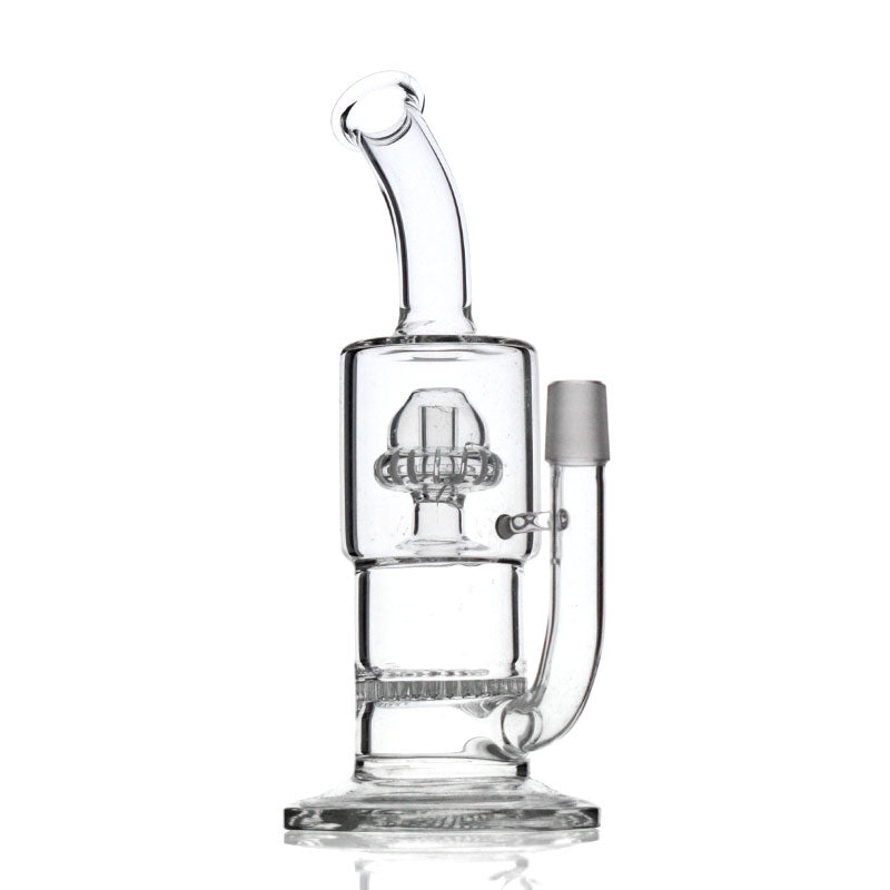 Thick Honeycomb to Domed Showerhead Water Pipe 8 Inches Tall