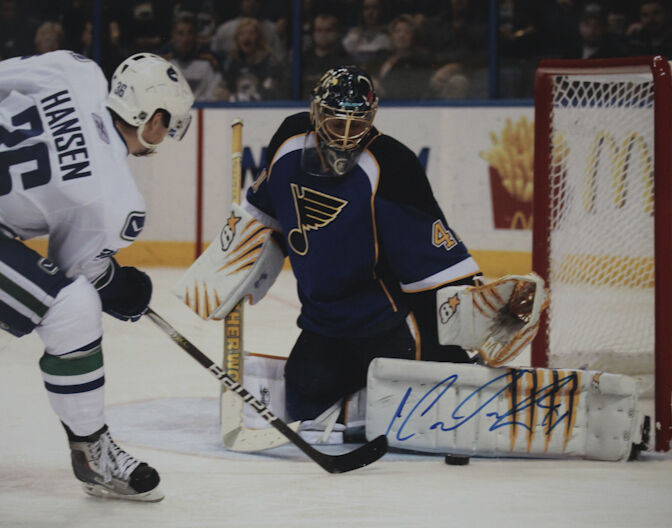 Jaroslav Halak St.Louis Blues Signed Auto 11x14 Photo Poster painting COA GFA