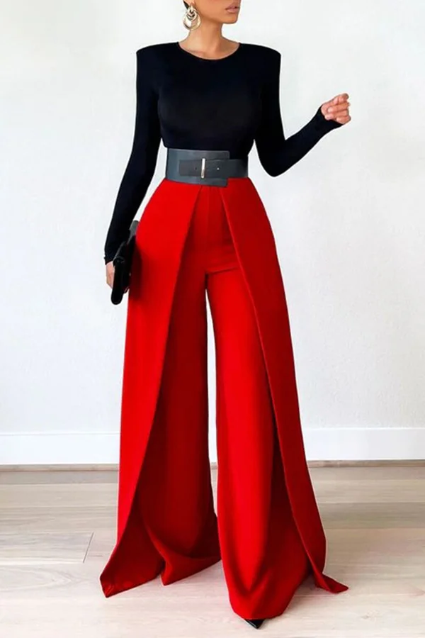 Stylish High Waist Drape Pants