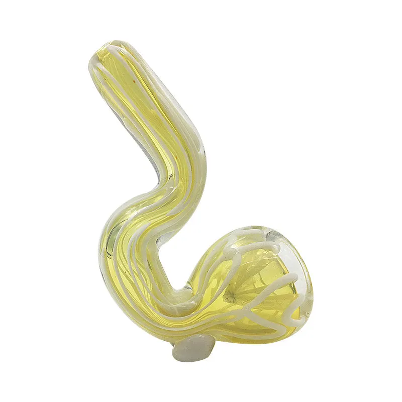 New American Color Yellow Hand Pipe Tobacco Spoon Bubbler