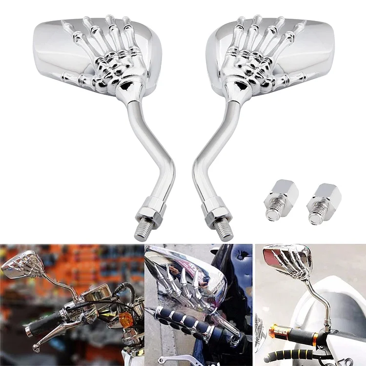 Pairs of Distinctive Skull Hand Rearview Side Mirror