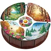 Diamond Painting Snack Box Kit Art Decor Round Snack Box Handmade Art Decoration