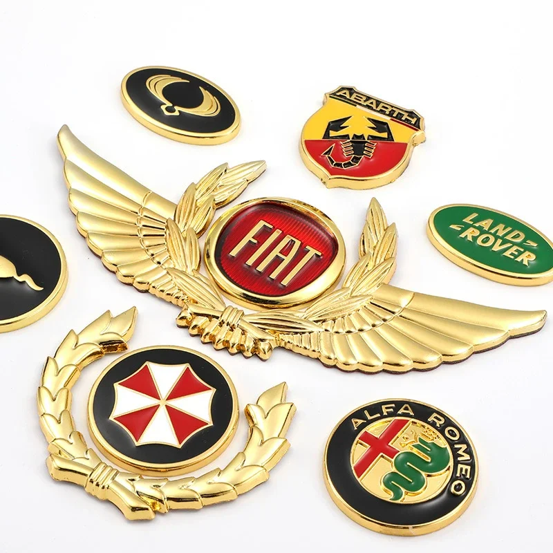 3D car metal badge decorative side label (customized car logo)