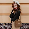 Handtaschen Damen Mittelgro&szlig; Shopper Tasche Umh&auml;ngetasche Henkeltaschen Schultertaschen Tote Bag Erweiterbar mit Gro&szlig;em Griff Geschenke f&uuml;r Frauen Geeignet f&uuml;r Freizeit Party Arbeit Braun