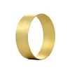 Simple Matte Golden Circle Catering Napkin Ring