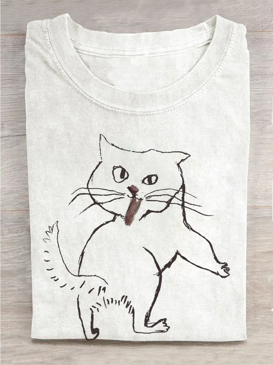 Eagerlys The Cute Cat-1 T-shirt Eagerlys